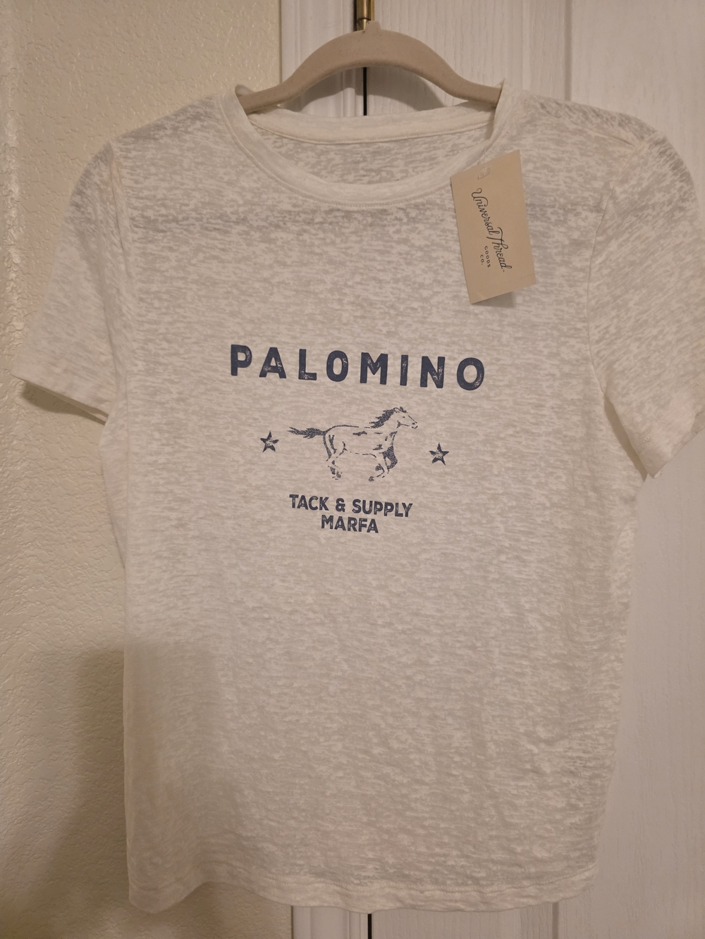 Universal Thread NWT Palomino Tack & Supply Marfa Texas Graphic Tee